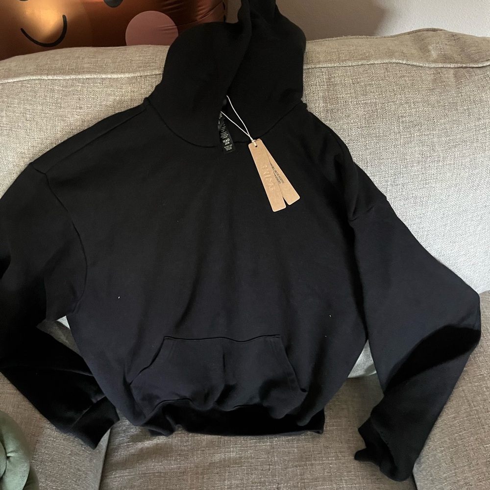 Skims cotton fleece pullover hoodie